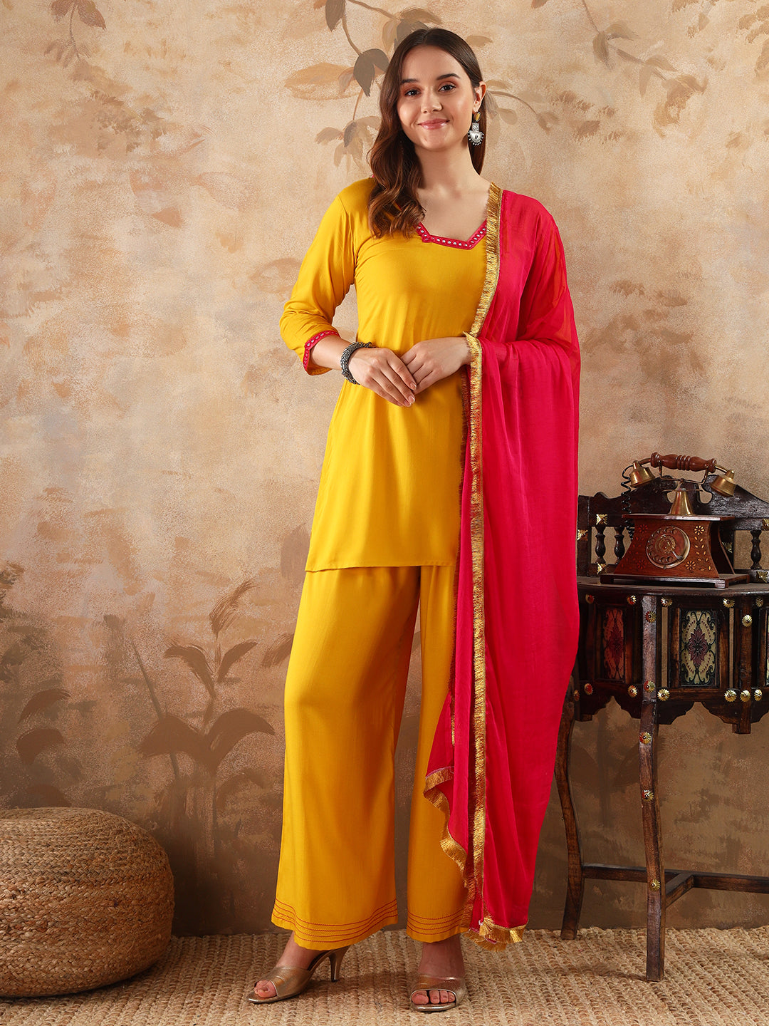 Yellow Modal Kurta Set