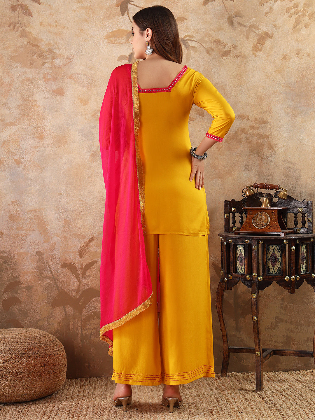 Yellow Modal Kurta Set
