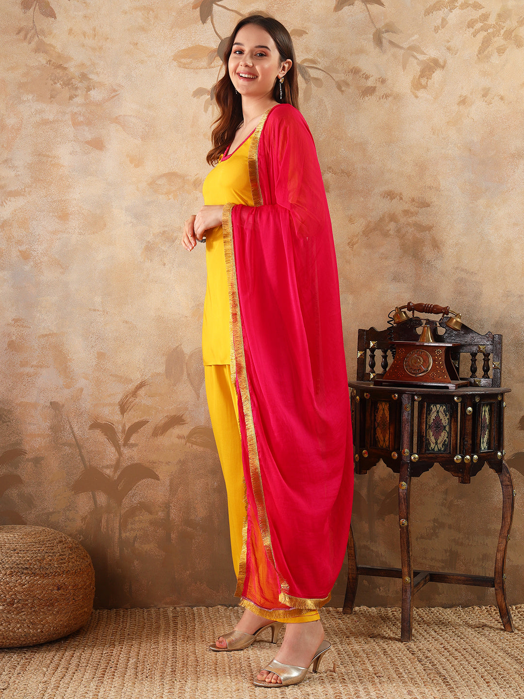 Yellow Modal Kurta Set