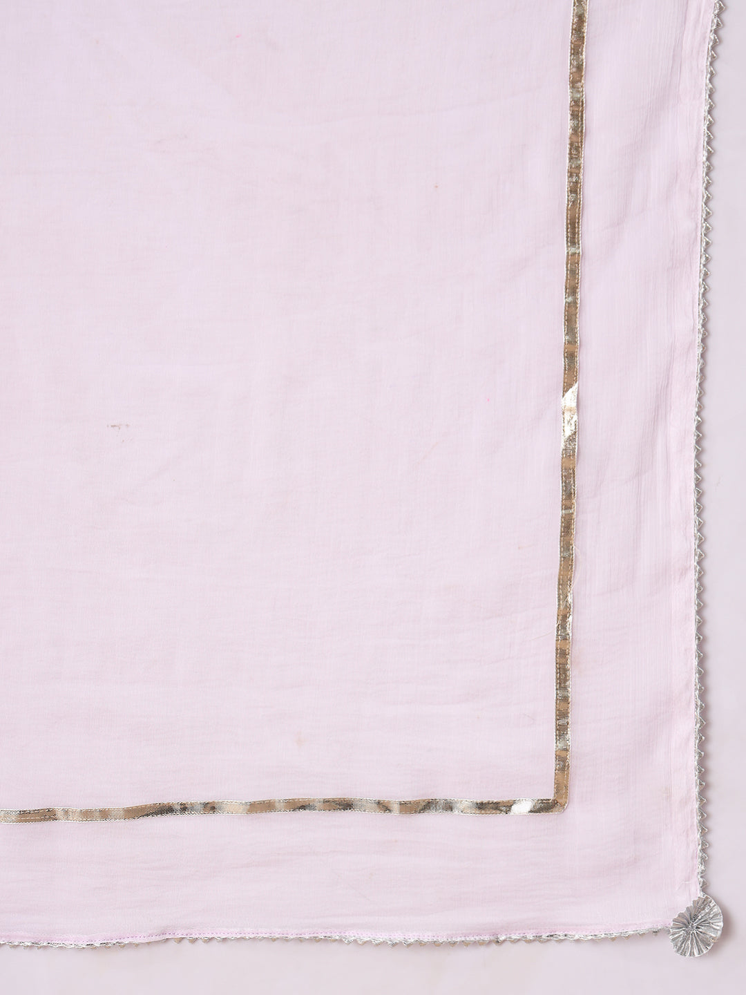 Purple Cotton Anarkali kurta set