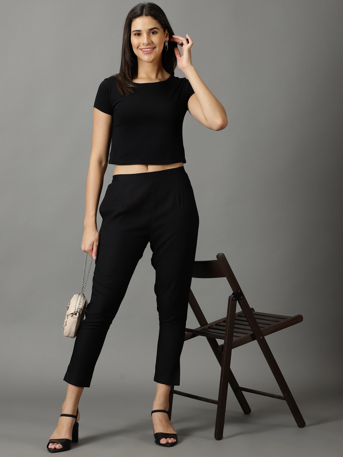 Regular Fit Women Rayon Trousers